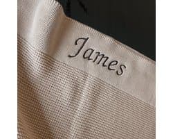 Deken met naam - Gepersonaliseerd deken Baby - Gepersonaliseerd cadeau baby - Wiegdeken - Ledikant Deken