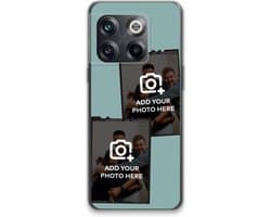 Gepersonaliseerd - Case Company® - Hoesje geschikt voor OnePlus 10T hoesje - Polaroid Zwart - Soft Cover Telefoonhoesje - Bescherming aan alle Kanten en Schermrand