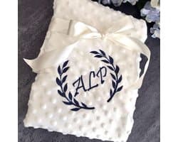 Minky dekentje met je babynaam!! Witte Gepersonaliseerd geborduurd baby deken,  Pas geboren Babygift, Katoenen Babydeken, Newborn Kleding, Baby Cadeau, Baby gifts, Verjaardagen, New Baby Blanket with Personalized Name