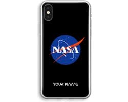 Gepersonaliseerd - Case Company® - Hoesje geschikt voor iPhone X hoesje - NASA - Soft Cover Telefoonhoesje - Bescherming aan alle Kanten en Schermrand